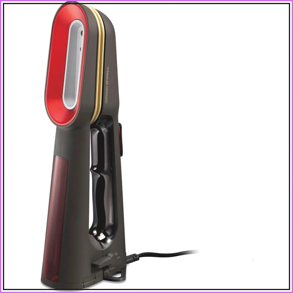 3-in-1 Handheld Garment Steamer & Press Iron for Clothes, Titanium Ceramic Soleplates, 9 Min Steaming, 25s Heatup, 10' Cord
3-in-1 Handheld Garment Steamer & Press Iron for Clothes, Titanium Ceramic Soleplates, 9 Min Steaming, 25s Heatup, 10' Cord