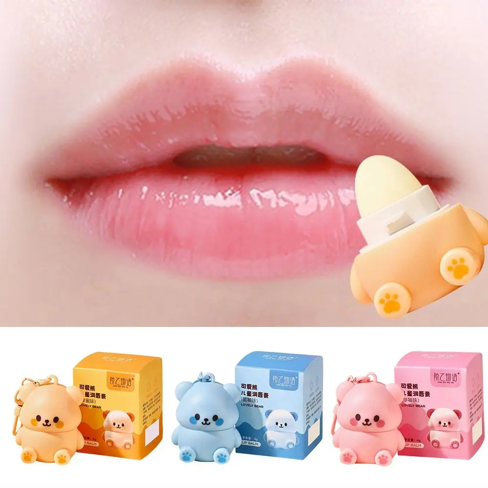 Cute 4ml Little Bear Lip Balm Anti-dry Moisturizing Lip Gloss Anti Crack with Keychain Lipstick for Kids
Cute 4ml Little Bear Lip Balm Anti-dry Moisturizing Lip Gloss Anti Crack with Keychain Lipstick for Kids
