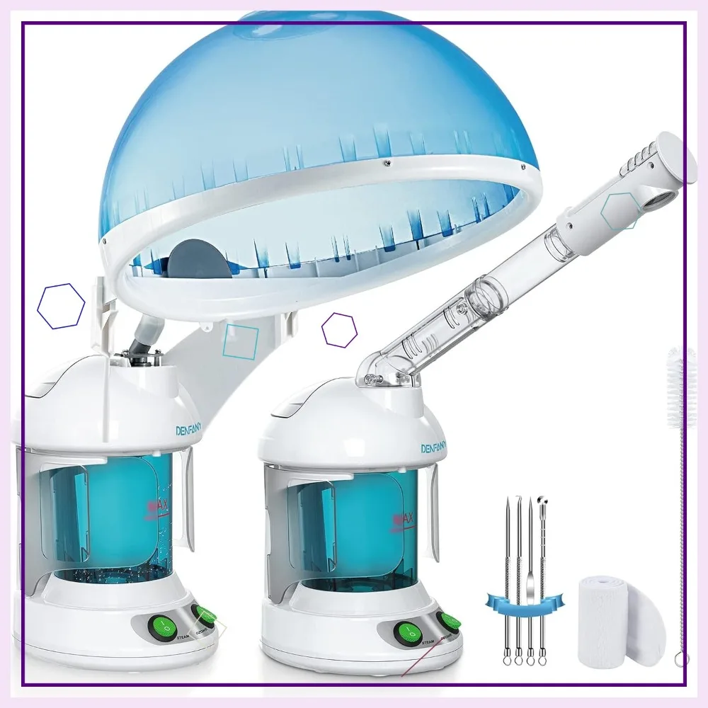 2-in-1 Hair & Facial Steamer – Nano Ionic Deep Hydration, Adjustable Arm, Easy-Clean Wide Mouth Tank, Home & Salon
2-in-1 Hair & Facial Steamer – Nano Ionic Deep Hydration, Adjustable Arm, Easy-Clean Wide Mouth Tank, Home & Salon