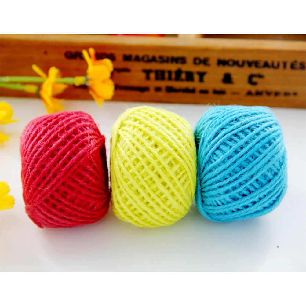 Gift Wrapping Twine Colored Jute Ring Classical Knitting Cord Christmas Hemp Rope 
Gift Wrapping Twine Colored Jute Ring Classical Knitting Cord Christmas Hemp Rope