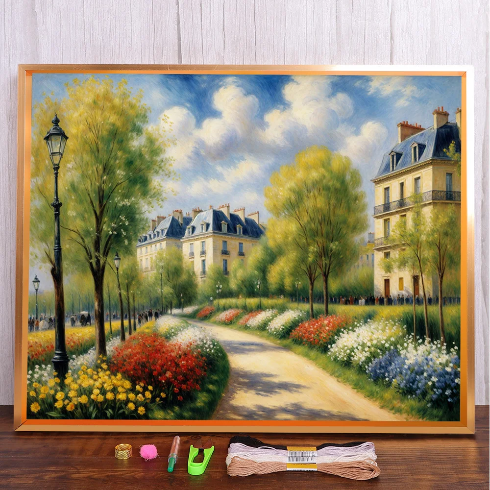 Landscape Town Road Printed Cross Stitch Complete Kit Embroidery Painting Knitting Hobby Handmade Room Decor Package Promotions
Landscape Town Road Printed Cross Stitch Complete Kit Embroidery Painting Knitting Hobby Handmade Room Decor Package Promotions