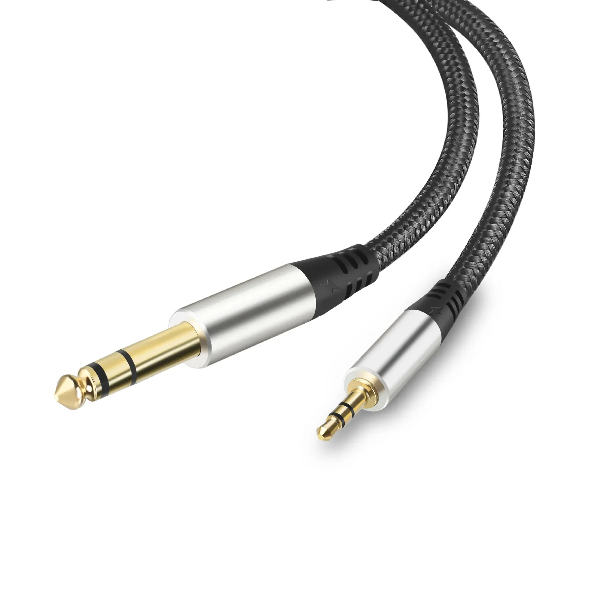 3.5mm to 6.35mm Audio Cable 1/8 Male to 1/4 Male Stereo Cable Aux Cord Hi-Fi Sound Liquid Silicone for Guitar Amplifiers Laptop
3.5mm to 6.35mm Audio Cable 1/8 Male to 1/4 Male Stereo Cable Aux Cord Hi-Fi Sound Liquid Silicone for Guitar Amplifiers Laptop