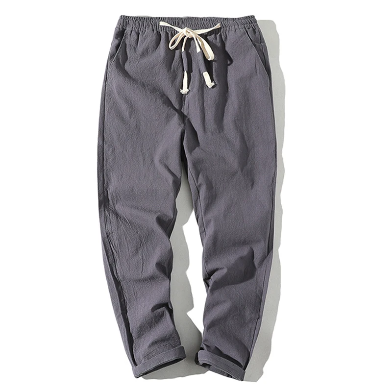 Men's Casual Cotton Linen Seven-Foot Nine-Piece Pants Summer Trendy Harajuku Sle Loose Fit Youthful Energy mid Waist
Men's Casual Cotton Linen Seven-Foot Nine-Piece Pants Summer Trendy Harajuku Sle Loose Fit Youthful Energy mid Waist