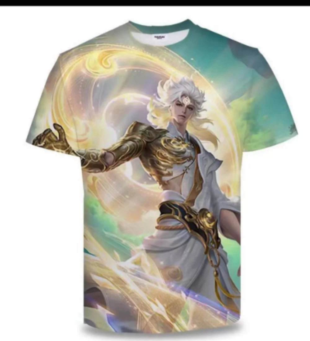 King of Glory Game 3D Digital Printed T-shirt Men's Short Sleeved Spring/Summer Top Anime Cartoon Printed T-shirt
King of Glory Game 3D Digital Printed T-shirt Men's Short Sleeved Spring/Summer Top Anime Cartoon Printed T-shirt