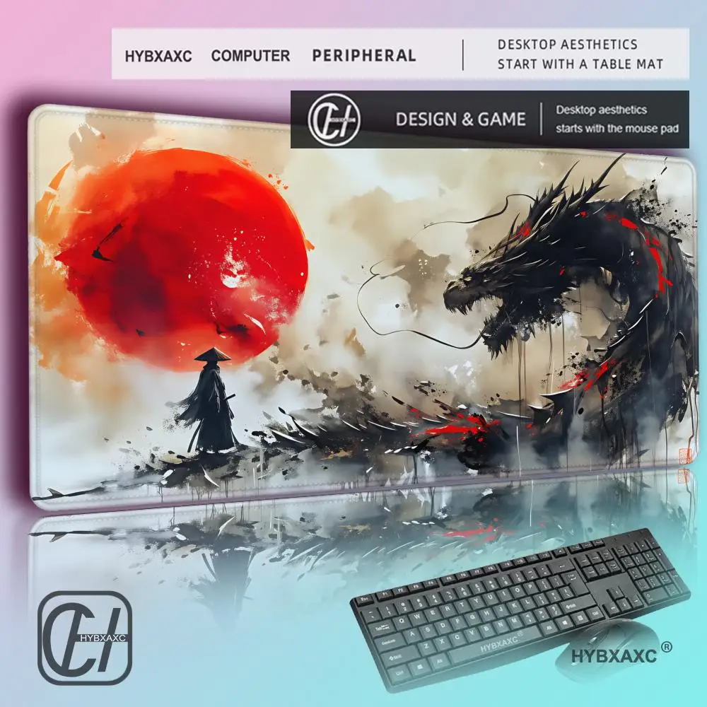HYBXAXC Samurai and Dragon MousePad Large Computer Game Table Mats Rubber Anti-slip Gaming Keyboard Mousepads Long Desk Pads
HYBXAXC Samurai and Dragon MousePad Large Computer Game Table Mats Rubber Anti-slip Gaming Keyboard Mousepads Long Desk Pads