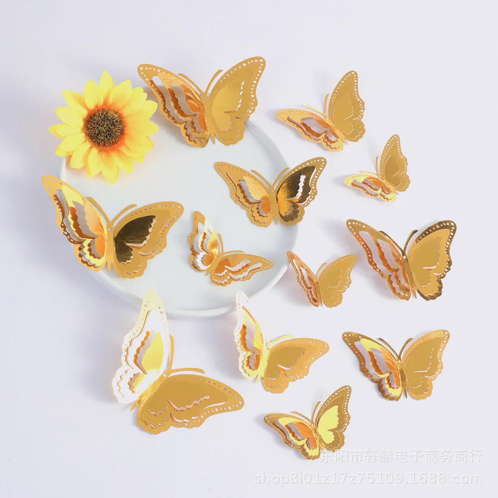 3D Cut-out Butterfly Decor - Realistic Metallic Wall Art for Bedroom, Living Room & Party Decoration
3D Cut-out Butterfly Decor - Realistic Metallic Wall Art for Bedroom, Living Room & Party Decoration