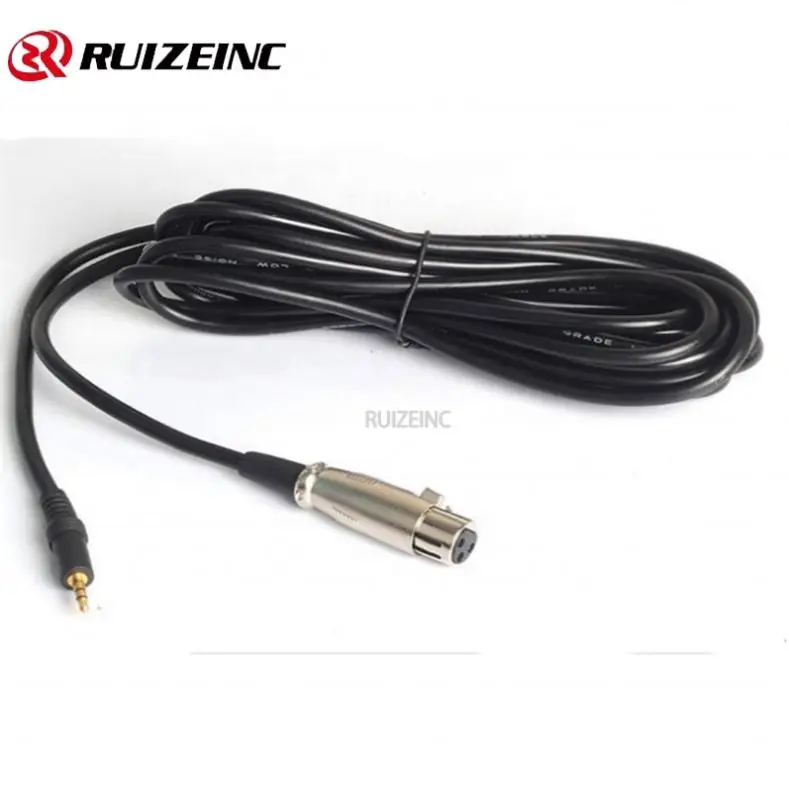 3.5mm Male to XLR Female Extension Audio Cable Cord for Computer Mixer Mixing Console Loudspeaker 2.5m Length Stereo
3.5mm Male to XLR Female Extension Audio Cable Cord for Computer Mixer Mixing Console Loudspeaker 2.5m Length Stereo