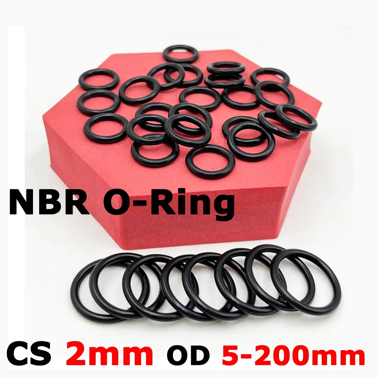 NBR O-Rings Thickness CS 2mm OD 5-200mm Black Nitrile Rubber O Ring Seal Washer Plumbing Gasket Corrosion Oil Resistance Oring
NBR O-Rings Thickness CS 2mm OD 5-200mm Black Nitrile Rubber O Ring Seal Washer Plumbing Gasket Corrosion Oil Resistance Oring