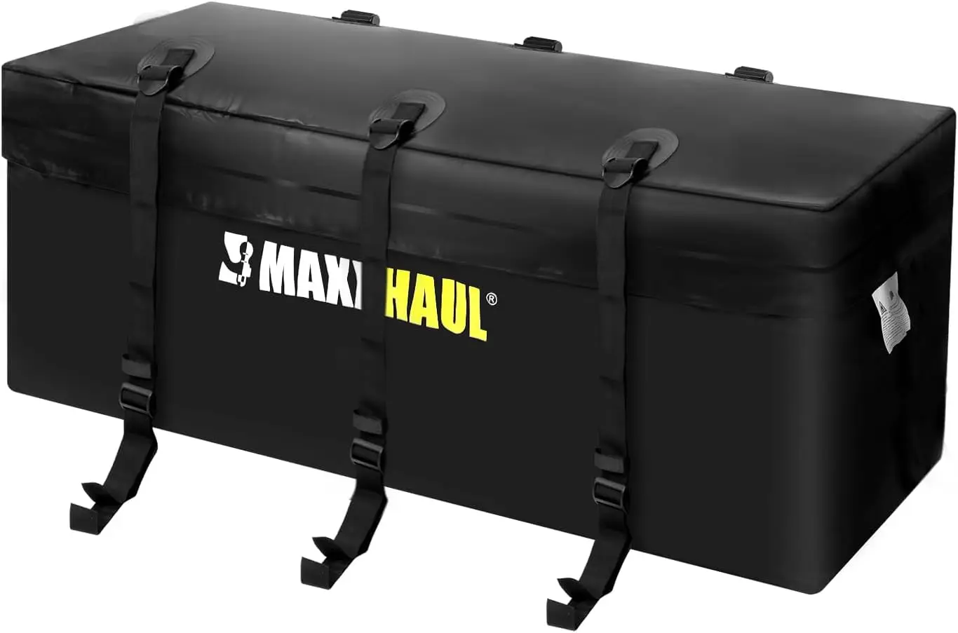 Heavy Duty Water Resistant Soft Shell Cargo Carrier Bag for Hitch Mount Rack, 47x20x20 Inches Black with Tie Down Straps
Heavy Duty Water Resistant Soft Shell Cargo Carrier Bag for Hitch Mount Rack, 47x20x20 Inches Black with Tie Down Straps