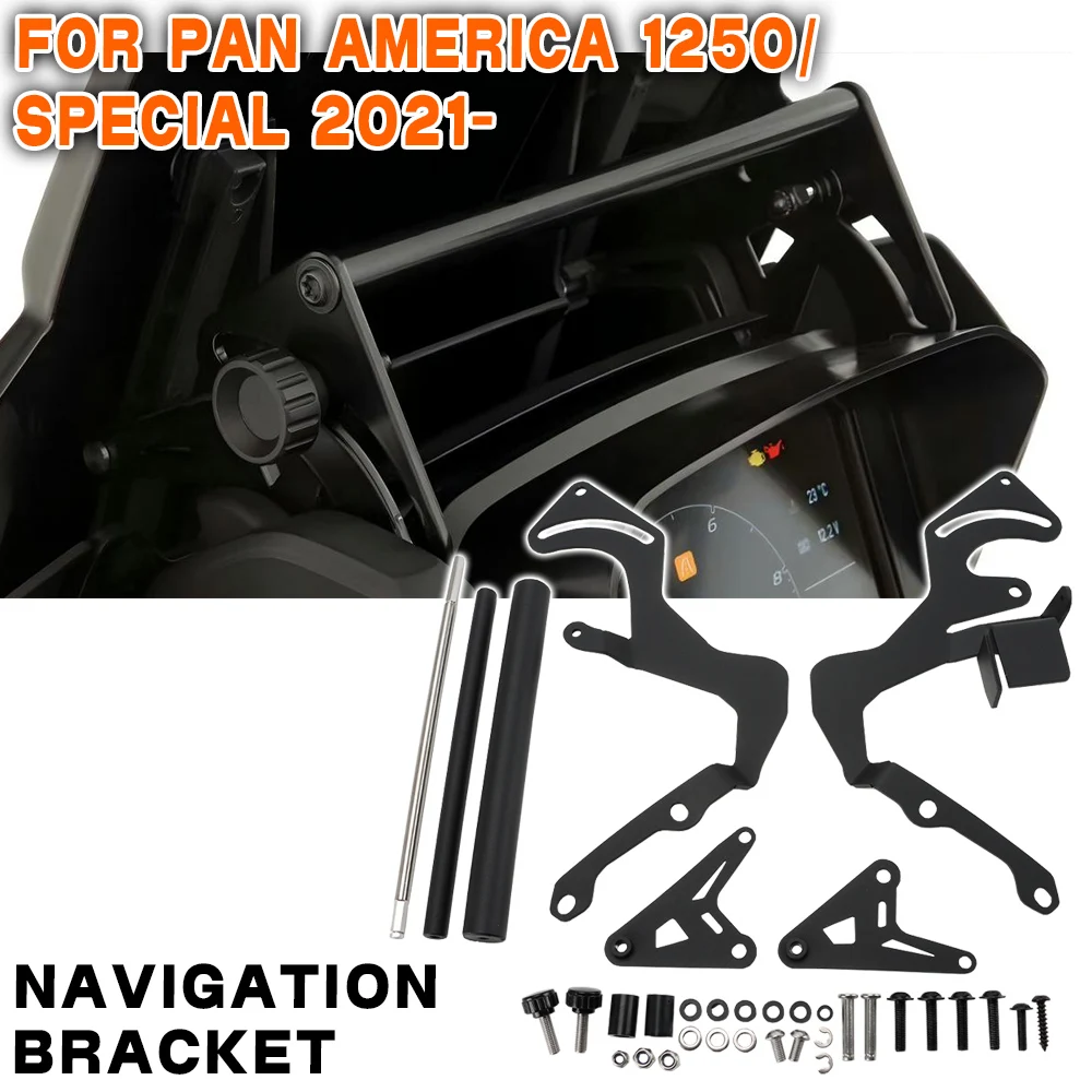 For Pan America 1250 Special RA1250 Motorcycle Accessories Windshield Reinforcement Navigation Bracket Charging Phone Holder
For Pan America 1250 Special RA1250 Motorcycle Accessories Windshield Reinforcement Navigation Bracket Charging Phone Holder