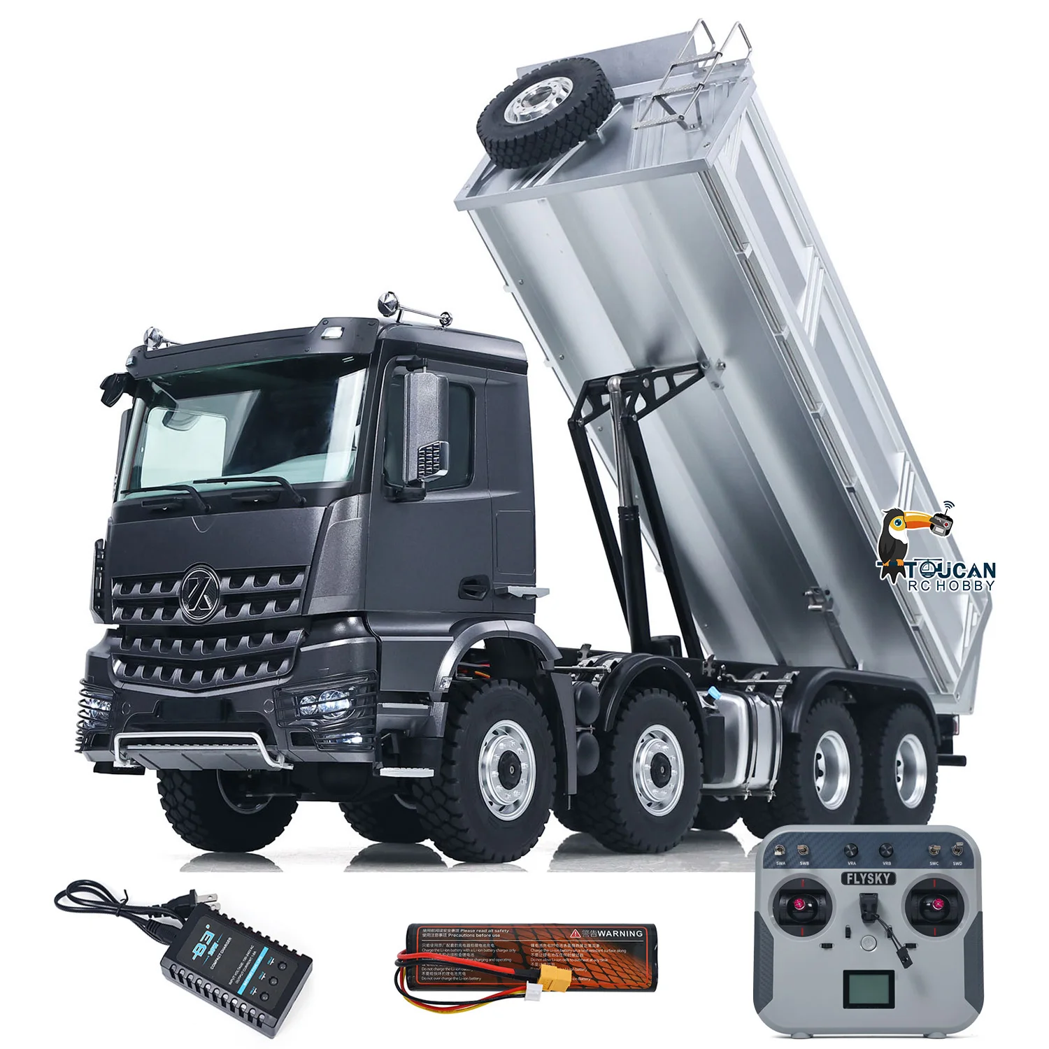 Kabolite 8X8 1/14 RC Dump Truck K5703 RTR Electric Lifting Remote Control Tipper Model 2Speed Gearbox Lights Sound System
Kabolite 8X8 1/14 RC Dump Truck K5703 RTR Electric Lifting Remote Control Tipper Model 2Speed Gearbox Lights Sound System