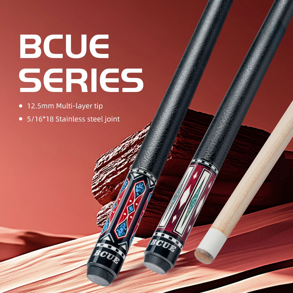 BCUE Professional Billiard Stick with 1/2 Maple,12.5mm Tip, Maple Butt for Newest 58 Inch Pool Cue Stick
BCUE Professional Billiard Stick with 1/2 Maple,12.5mm Tip, Maple Butt for Newest 58 Inch Pool Cue Stick