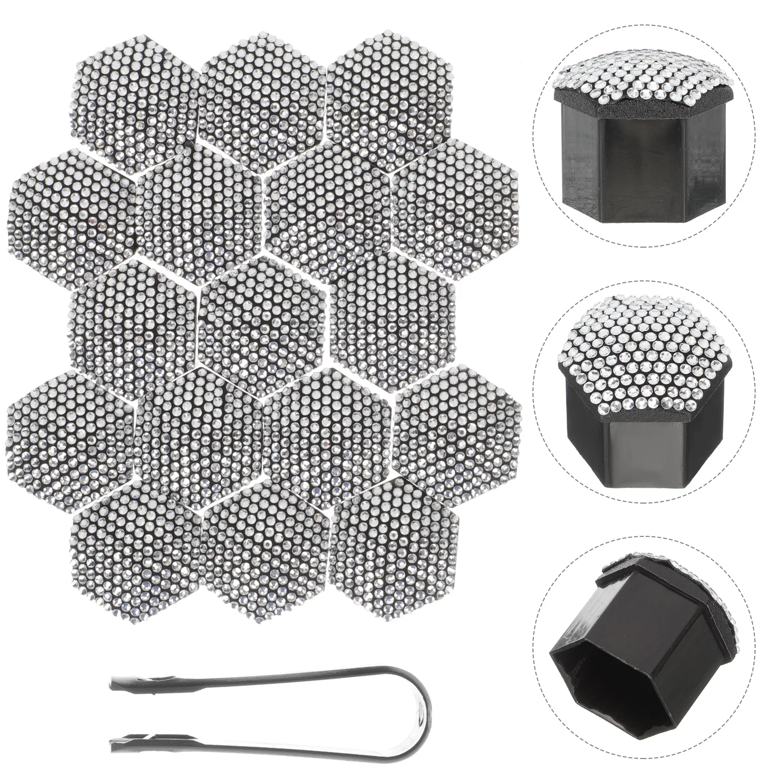 20 Pcs Wheel Hub Cover Lug Nut Removal Tool Bling Car Accessories Spline Covers Plastic Man Nuts
20 Pcs Wheel Hub Cover Lug Nut Removal Tool Bling Car Accessories Spline Covers Plastic Man Nuts