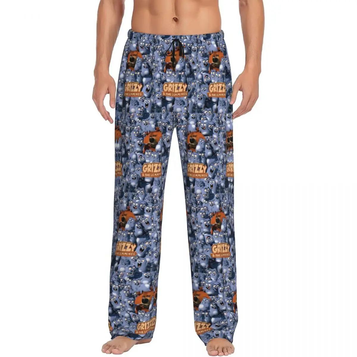 Custom Printed Grizzy And The Lemmings Pajama Pants Men's Cute Cartoon Sleep Sleepwear Bottoms with Pockets
Custom Printed Grizzy And The Lemmings Pajama Pants Men's Cute Cartoon Sleep Sleepwear Bottoms with Pockets