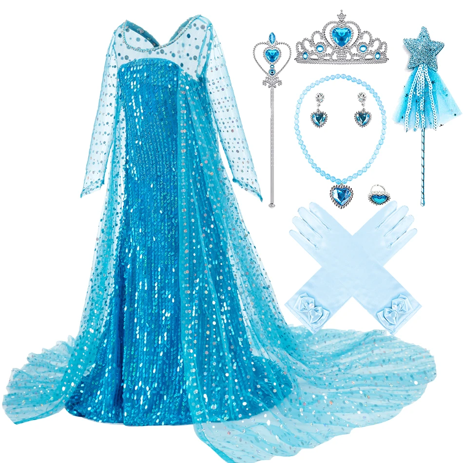 Kids Cinderella Dress Girls Cosplay Party Ruffles Disguise Children Princess Performance Fancy Costume Elsa Birthday Clothes
Kids Cinderella Dress Girls Cosplay Party Ruffles Disguise Children Princess Performance Fancy Costume Elsa Birthday Clothes