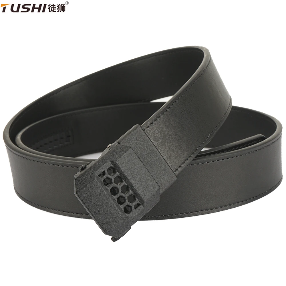 TUSHI Mens Leather Belts Fashion Automatic Buckle Tactical Belt Cowskin Male Belt Luxury Designer Black belt Jeans Military Belt
TUSHI Mens Leather Belts Fashion Automatic Buckle Tactical Belt Cowskin Male Belt Luxury Designer Black belt Jeans Military Belt