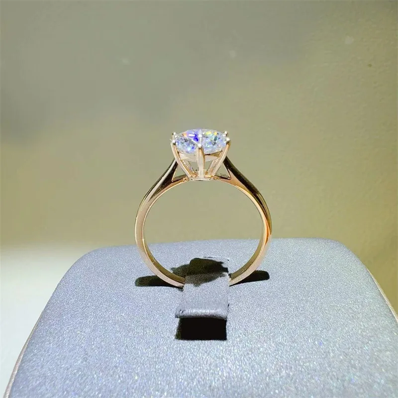 Durable Moissanite 24K Gold AU999 10 Carat Rose Gold Six-Claw Ring for Women, scratch-resistant jewelry for long time wearing
Durable Moissanite 24K Gold AU999 10 Carat Rose Gold Six-Claw Ring for Women, scratch-resistant jewelry for long time wearing