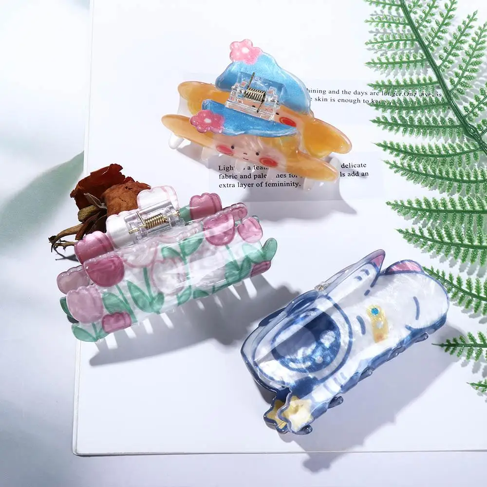 Grab Clip Pink Tulip Rose Geometric Shape Korean Style Headwear Female Hair Accessories Flower Hair Clip Plastic Hair Claw
Grab Clip Pink Tulip Rose Geometric Shape Korean Style Headwear Female Hair Accessories Flower Hair Clip Plastic Hair Claw
