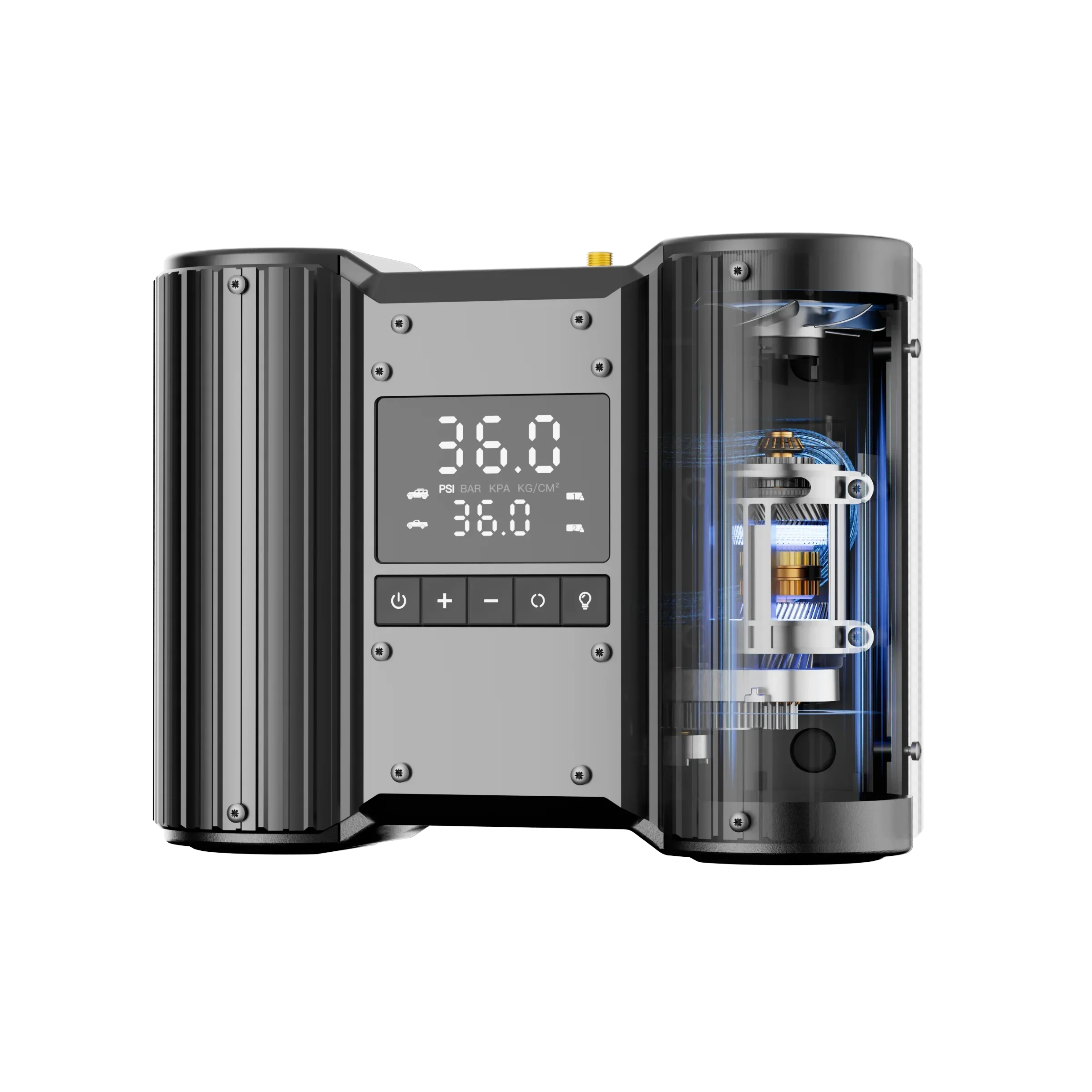 Dual Cylinder Air Compressor150PSI High Power Tire Inflator Fast Inflation with Digital Display for Car SUV Truck off-road use
Dual Cylinder Air Compressor150PSI High Power Tire Inflator Fast Inflation with Digital Display for Car SUV Truck off-road use