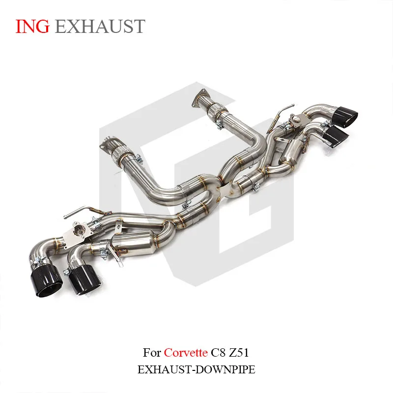 ING for Corvette C8 Z51 stainless steel catback OEM valve base exhaust car parts modification
ING for Corvette C8 Z51 stainless steel catback OEM valve base exhaust car parts modification