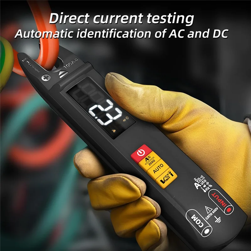 A96I-Multimeter 6000 Counting Clamp Meter, Smart Mode Charging, Measuring Resistance, Capacitance, Frequency, Continuity, Easy T
A96I-Multimeter 6000 Counting Clamp Meter, Smart Mode Charging, Measuring Resistance, Capacitance, Frequency, Continuity, Easy T