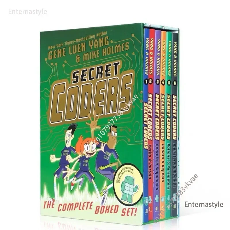 6PCS/Set Secret Coders Primary School Scientific Computing Children Kids English Comic Stroy Book
6PCS/Set Secret Coders Primary School Scientific Computing Children Kids English Comic Stroy Book