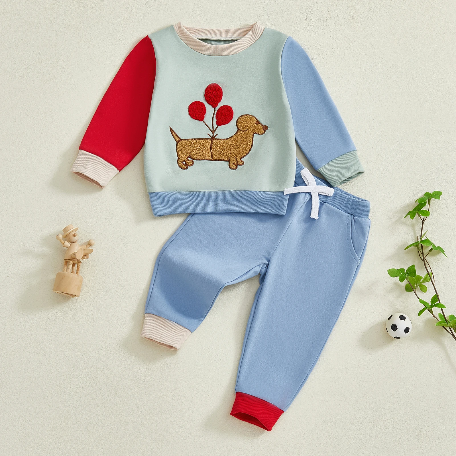 Lioraitiin Baby Boys Pants Set Long Sleeve Crew Neck Embroidery Dog Sweatshirt with Elastic Waist Sweatpants Infant Clothes
Lioraitiin Baby Boys Pants Set Long Sleeve Crew Neck Embroidery Dog Sweatshirt with Elastic Waist Sweatpants Infant Clothes