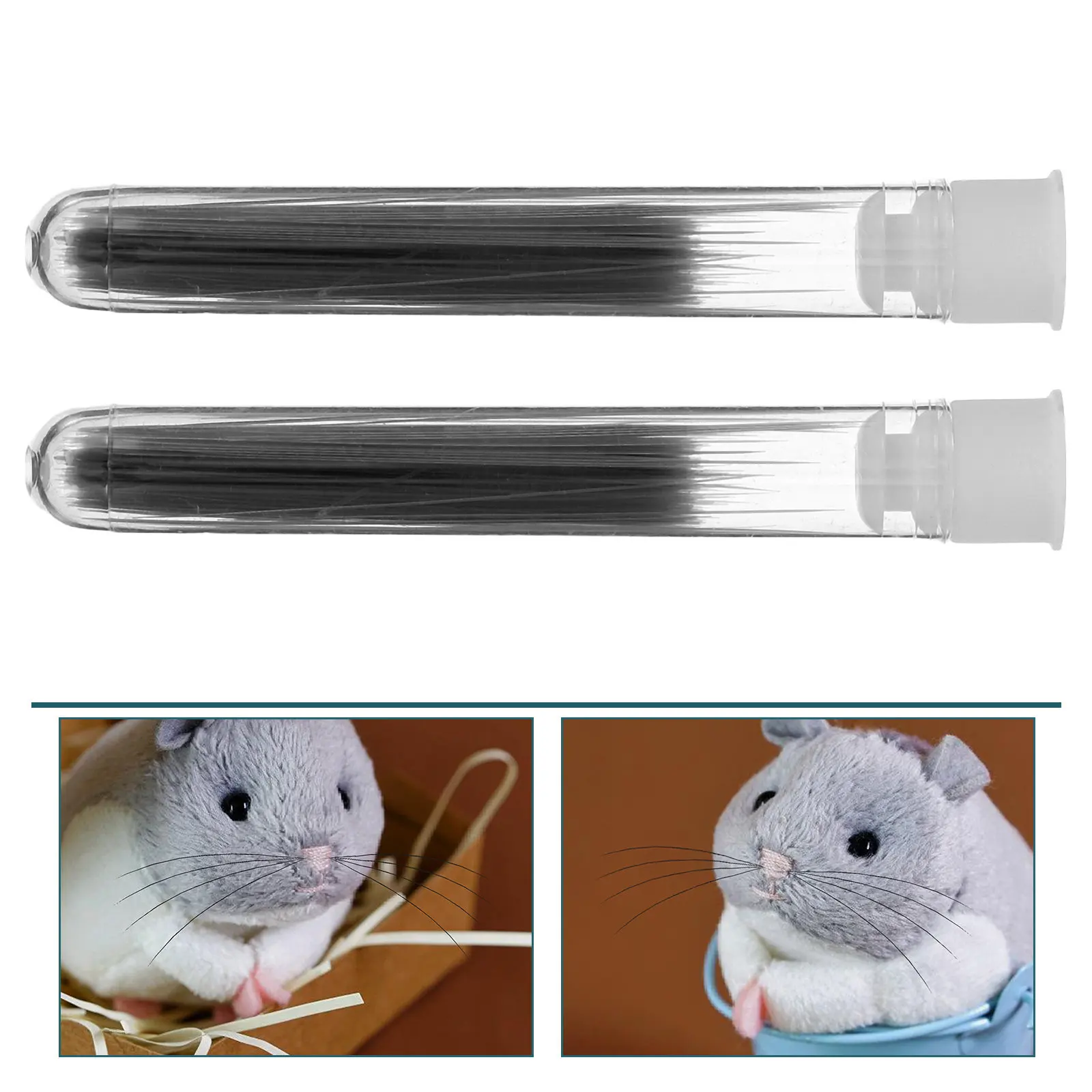2 Bottles Simulated Animal Whiskers 0.18mm Soft Flexible Cat Whiskers for Felting Crafts Costume Face Details Handmade Projects
2 Bottles Simulated Animal Whiskers 0.18mm Soft Flexible Cat Whiskers for Felting Crafts Costume Face Details Handmade Projects