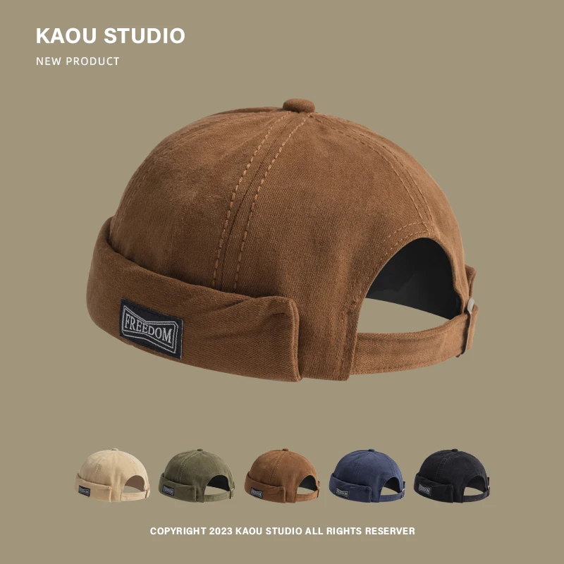 Retro Street Hipster Brimless Chinese Landlord Hat Men and Women Fashion Yuppie Hip Hop Melon Skin Hat
Retro Street Hipster Brimless Chinese Landlord Hat Men and Women Fashion Yuppie Hip Hop Melon Skin Hat