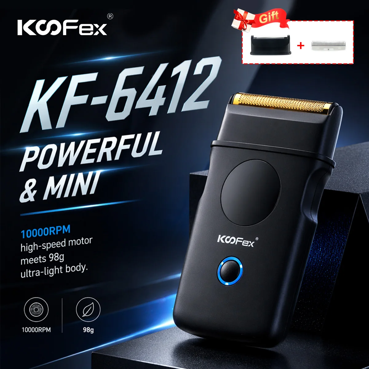 KF-6412 Men' s Electric Shaver Professional Barber Machines Mini Body 10000RPM Reciprocating Shaving Machine Beard Trimmer
KF-6412 Men' s Electric Shaver Professional Barber Machines Mini Body 10000RPM Reciprocating Shaving Machine Beard Trimmer