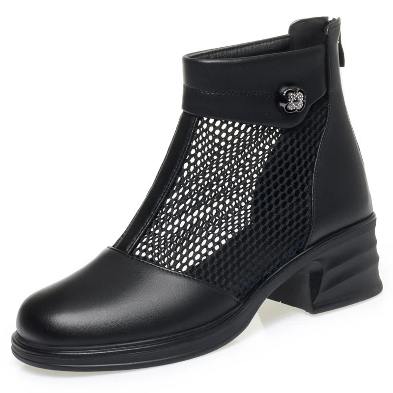 New summer women's boots Mesh breathable women ankle boots Large size female sandals womens shoes
New summer women's boots Mesh breathable women ankle boots Large size female sandals womens shoes