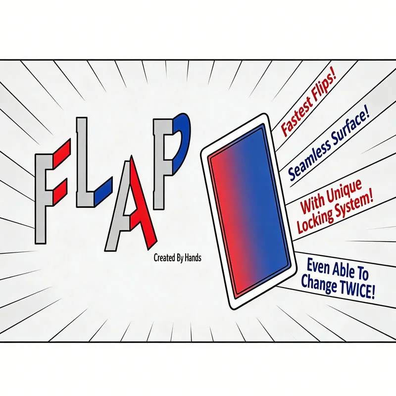 Modern Flap Card by Hondo Blue to Red Close Up Magic Trick Card Magic Magia Magie Magicians Prop Accessory Illusion Gimmick
Modern Flap Card by Hondo Blue to Red Close Up Magic Trick Card Magic Magia Magie Magicians Prop Accessory Illusion Gimmick