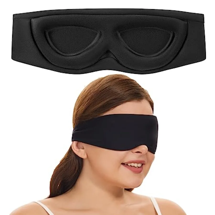 Sleep Mask for Side Sleepers Patented Design, Cup-Shaped and Extra-Soft, 100 Blackout Eye Mask Shades Cover for Men and Women H
Sleep Mask for Side Sleepers Patented Design, Cup-Shaped and Extra-Soft, 100 Blackout Eye Mask Shades Cover for Men and Women H