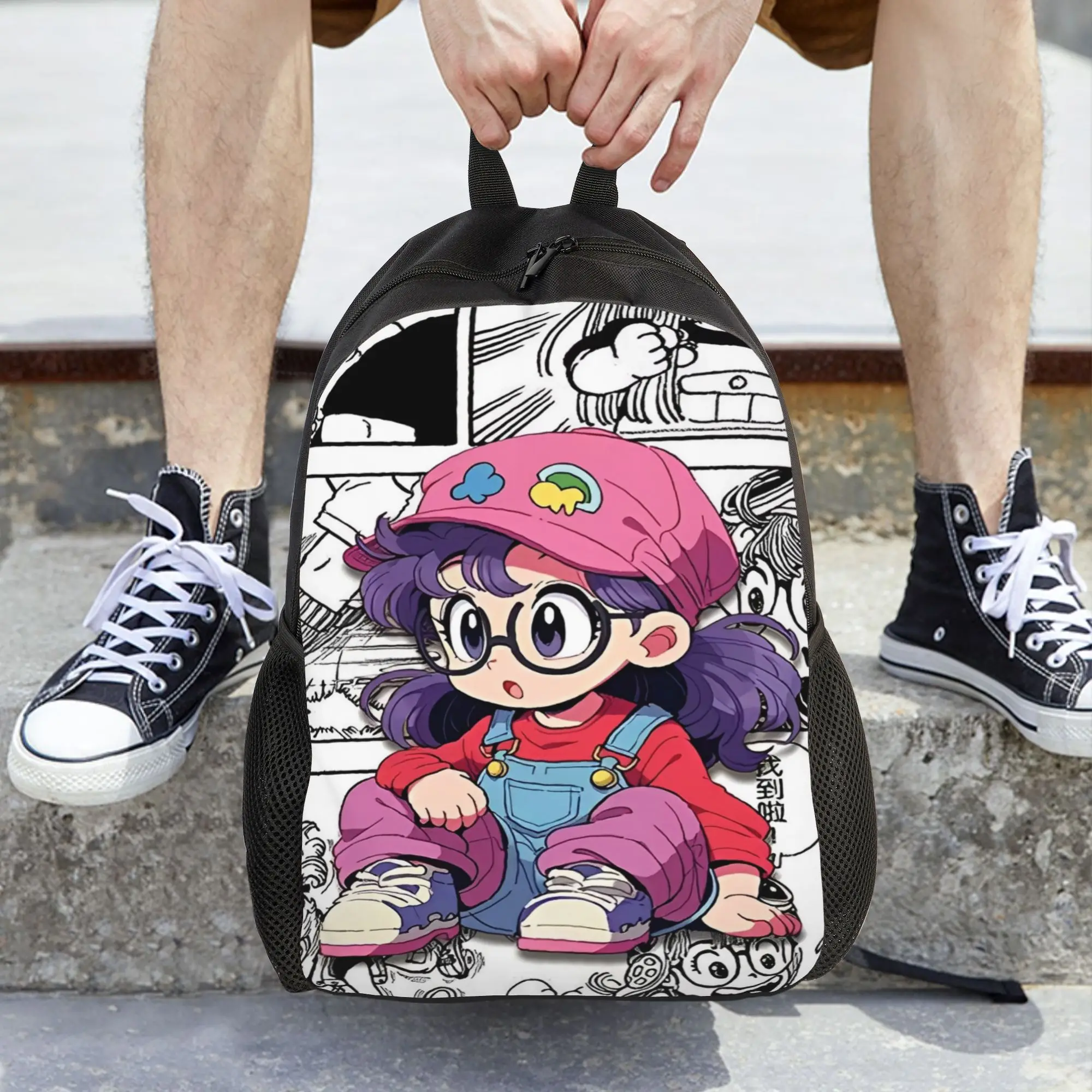 Arale Backpack Unisex Japanese manga Soft Backpacks Polyester Kawaii High School Bags Outdoor Style High Quality Rucksack
Arale Backpack Unisex Japanese manga Soft Backpacks Polyester Kawaii High School Bags Outdoor Style High Quality Rucksack