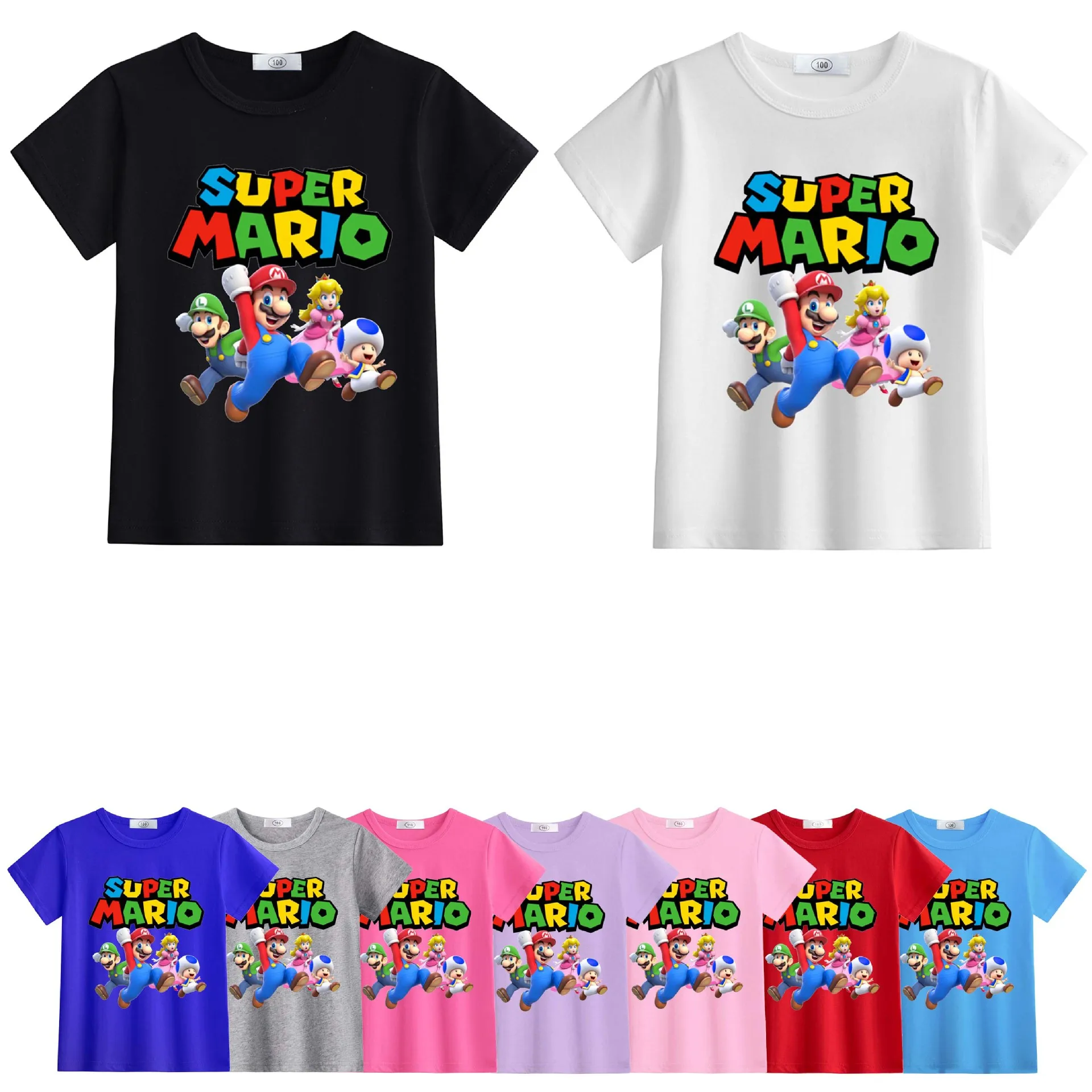 Super Marios men's and women's clothing short sleeved T-shirt short sleeved T-shirt top
Super Marios men's and women's clothing short sleeved T-shirt short sleeved T-shirt top