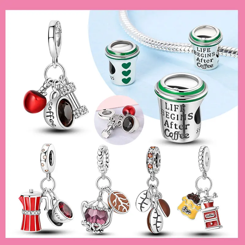 925 Sterling Silver American Coffee Fries Charm Plata Pendant Beads Fit Charms Original Bracelet for Women Jewelry Making
925 Sterling Silver American Coffee Fries Charm Plata Pendant Beads Fit Charms Original Bracelet for Women Jewelry Making