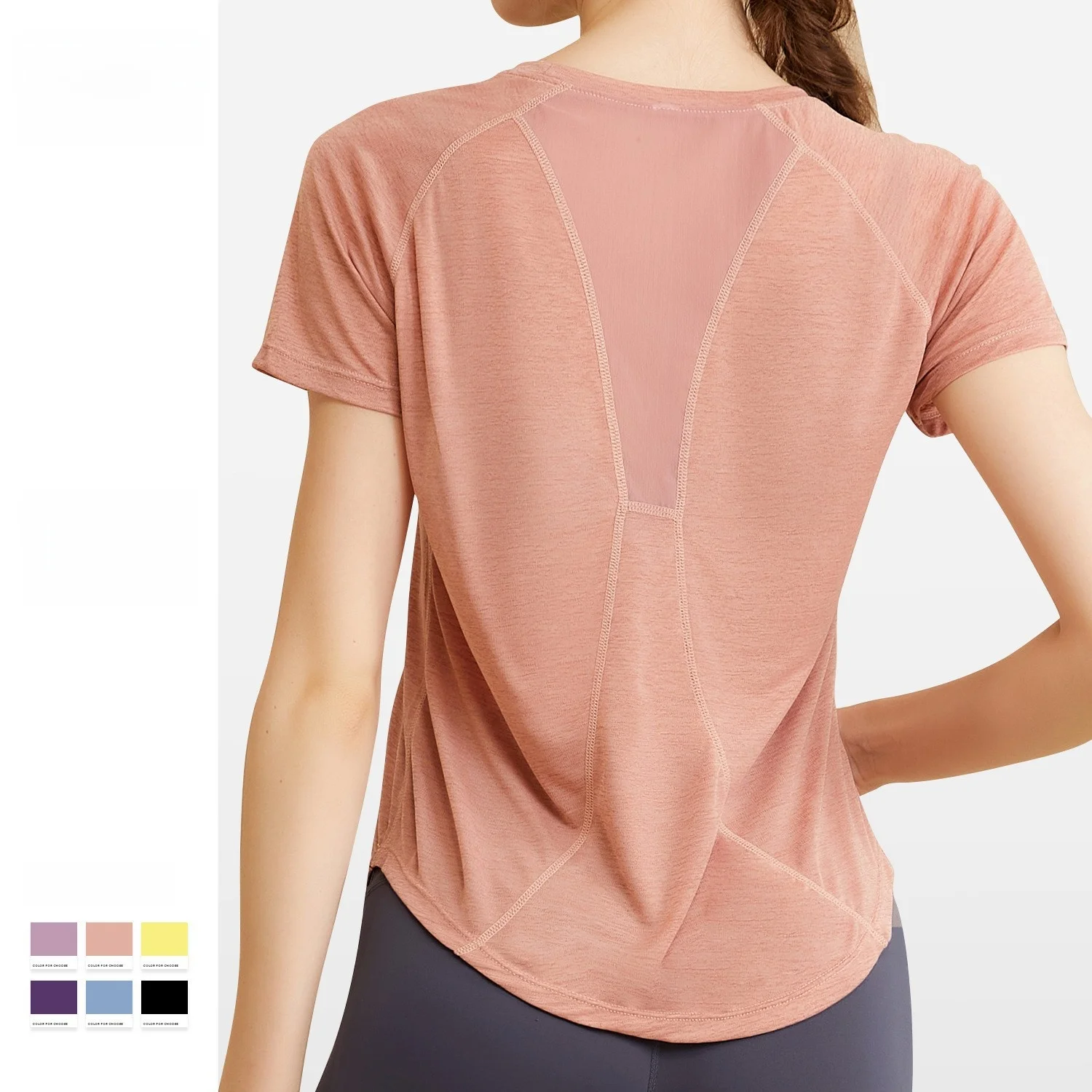 Женский спортивный костюм для фитнеса, свободный дышащий, быстросохнущий, летний, новый, красивый, для пилатеса, йоги, с короткими рукавами
Женский спортивный костюм для фитнеса, свободный дышащий, быстросохнущий, летний, новый, красивый, для пилатеса, йоги, с короткими рукавами