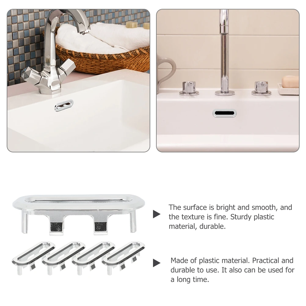 5pcs Sink Overflow Rings Replacement Oval Bathroom Sink Overflow Cover Plastic Durable Smooth Easy Install No Tools Needed
5pcs Sink Overflow Rings Replacement Oval Bathroom Sink Overflow Cover Plastic Durable Smooth Easy Install No Tools Needed