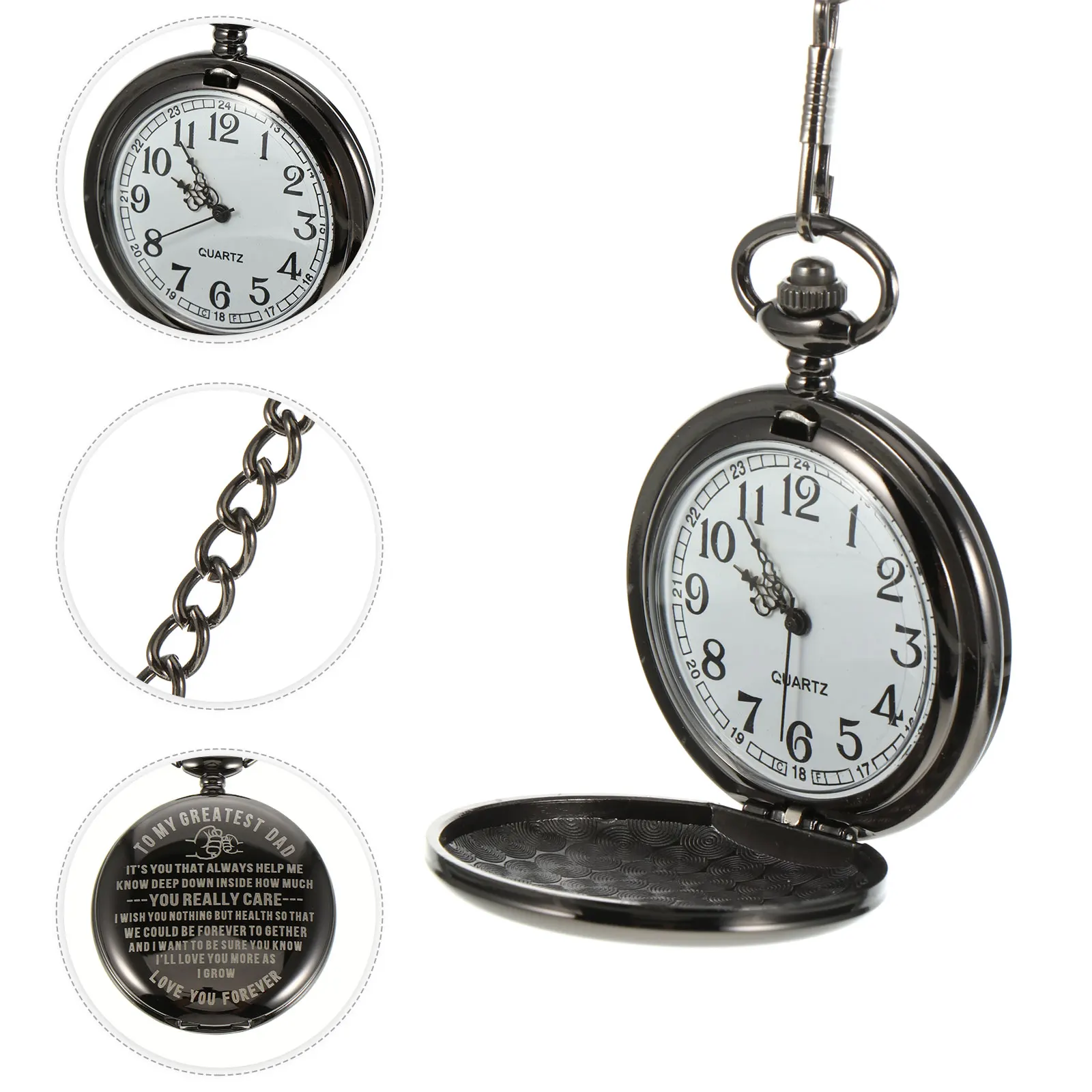 Pocket Watch Pendant Quartz Movement Vintage Necklace Retro Watches for Men Engraved Metal Timepiece Hanging Accessories Father
Pocket Watch Pendant Quartz Movement Vintage Necklace Retro Watches for Men Engraved Metal Timepiece Hanging Accessories Father
