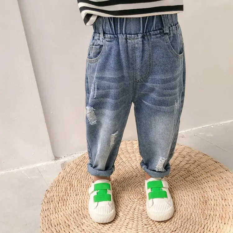 2026 Children Hole Jeans RAISE Spring Infant Babys Boys Denim Pants 1-5Yrs Kids Boys Elastic Wiast Trousers Little Boys Pants
2026 Children Hole Jeans RAISE Spring Infant Babys Boys Denim Pants 1-5Yrs Kids Boys Elastic Wiast Trousers Little Boys Pants