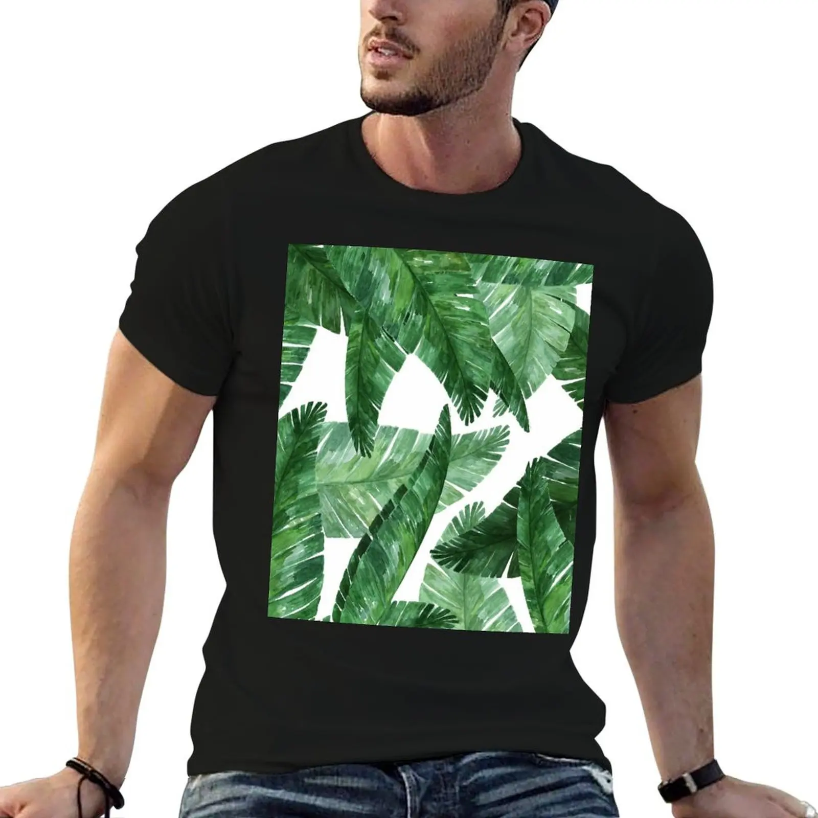 Green leaves of a banana. T-Shirt shirts graphic tee oversized t shirt boys whites quick-drying mens graphic t-shirts hip hop
Green leaves of a banana. T-Shirt shirts graphic tee oversized t shirt boys whites quick-drying mens graphic t-shirts hip hop