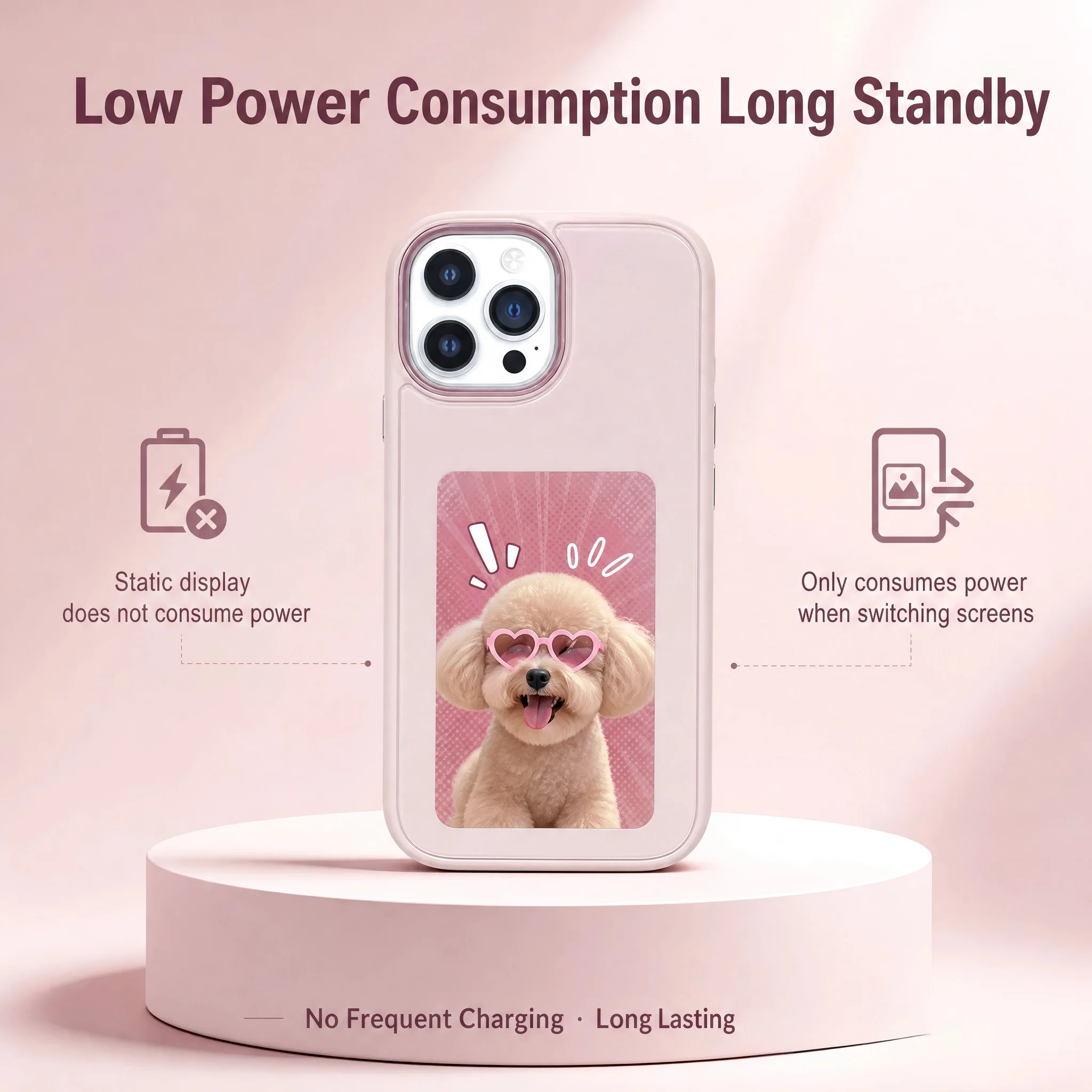 DIY E-Ink Screen Phone Case For iPhone 16 15 14 13 Pro Max Custom Picture Display Cover 3.7 Inch 240*416 Resolution Ink Screen C
DIY E-Ink Screen Phone Case For iPhone 16 15 14 13 Pro Max Custom Picture Display Cover 3.7 Inch 240*416 Resolution Ink Screen C