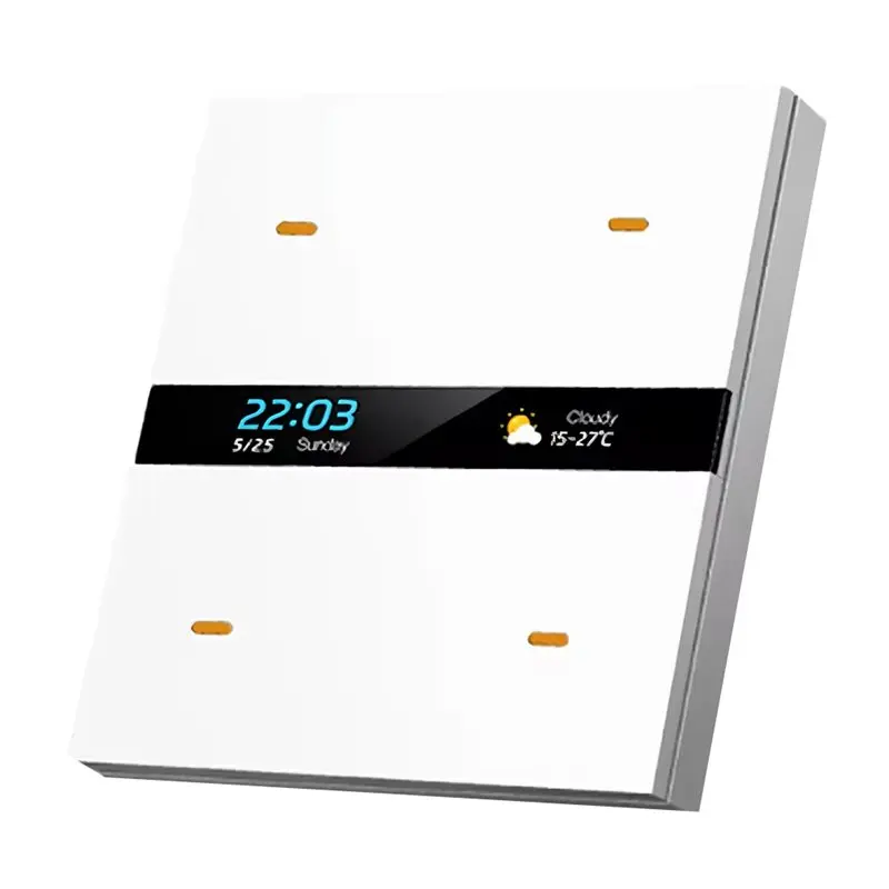 A42T-M8 PRO Smart Zigbee 4 Gang Electric Wall Light Switch Tuya Home Switches Panel For Hotel For Home Automation System White
A42T-M8 PRO Smart Zigbee 4 Gang Electric Wall Light Switch Tuya Home Switches Panel For Hotel For Home Automation System White