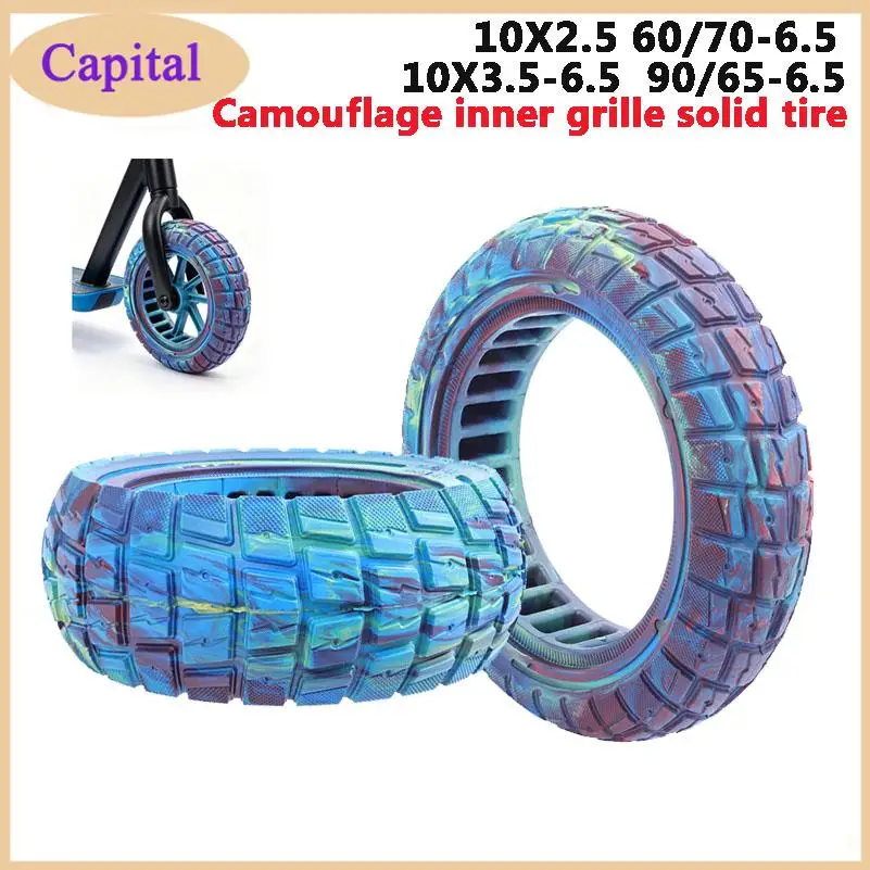 10X2.5 60/70-6.5 inner grid camouflage solid tire 10X3.5-6.5, solid explosion-proof anti-skid electric scooter, tire replacement
10X2.5 60/70-6.5 inner grid camouflage solid tire 10X3.5-6.5, solid explosion-proof anti-skid electric scooter, tire replacement