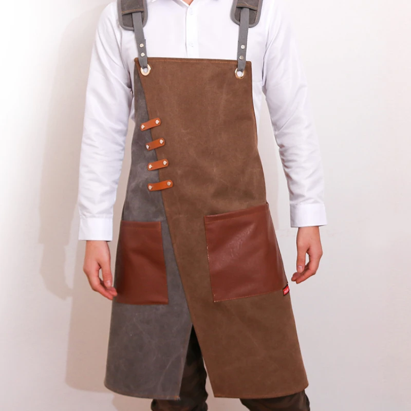 Denim Apron Color Block Multiple Pockets Milk Tea Shop Gardening Studio Waiter Working Clothes Men's Women's Apron
Denim Apron Color Block Multiple Pockets Milk Tea Shop Gardening Studio Waiter Working Clothes Men's Women's Apron