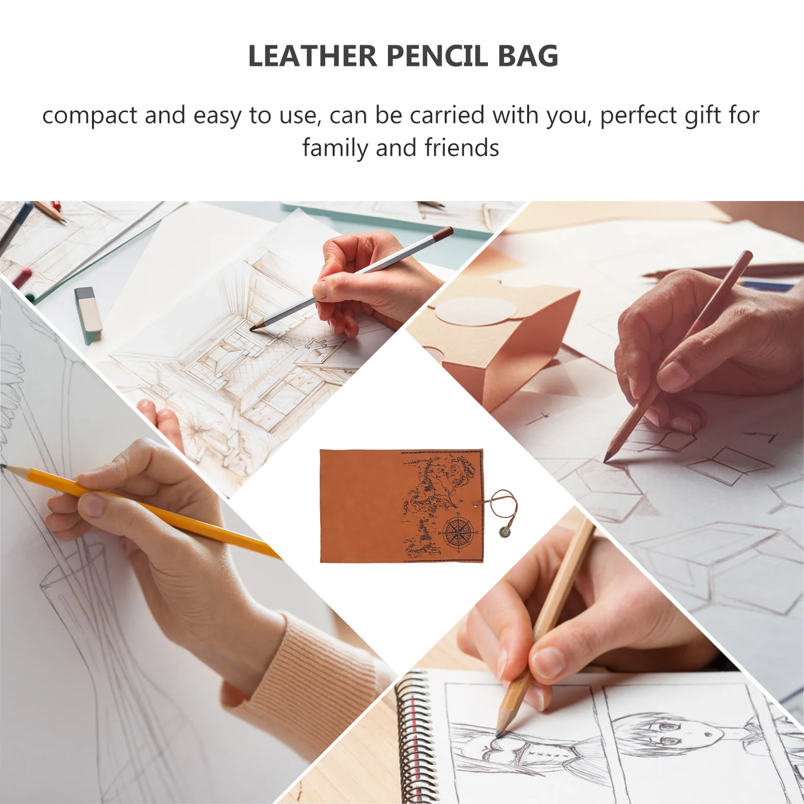 Retro Canvas Pen Bag Brown Large Capacity Foldable Pencil Case Map Cover Students Artists Travel Storage
Retro Canvas Pen Bag Brown Large Capacity Foldable Pencil Case Map Cover Students Artists Travel Storage