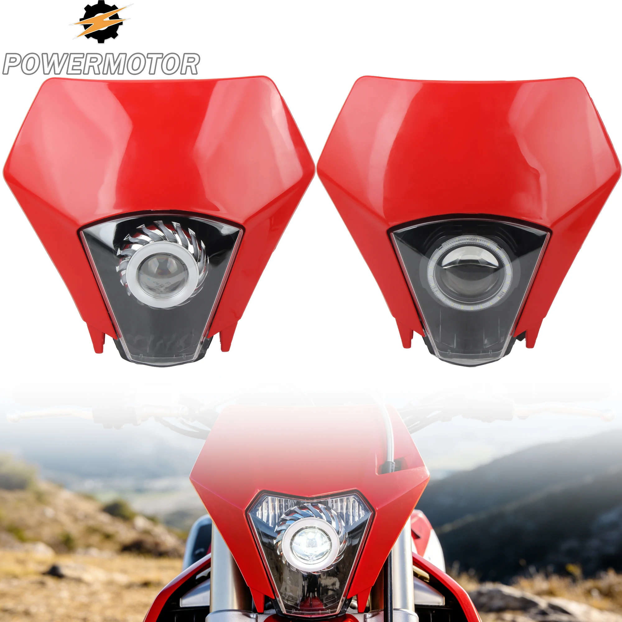 Enduro Motorcycle LED Headlight HeadLamp Fairing For GASGAS EX EC 300 350F 400F 450F 500F SM700 2024 2025 DirtBike Modified Part
Enduro Motorcycle LED Headlight HeadLamp Fairing For GASGAS EX EC 300 350F 400F 450F 500F SM700 2024 2025 DirtBike Modified Part