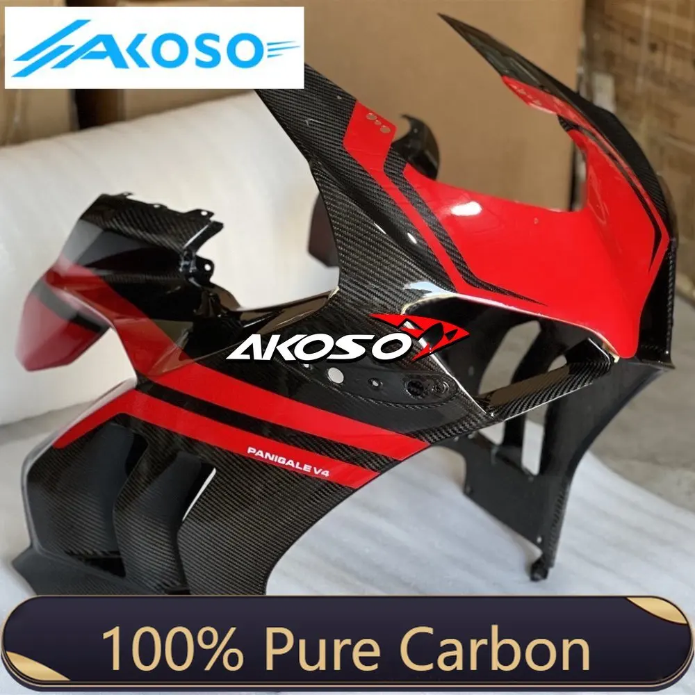 100% 3K Carbon Fiber Front Fairing L51CM Install with Side fairing Motorcycle Parts For DUCATI PANIGALE V4 / V4S /V4R 2018- 2021
100% 3K Carbon Fiber Front Fairing L51CM Install with Side fairing Motorcycle Parts For DUCATI PANIGALE V4 / V4S /V4R 2018- 2021