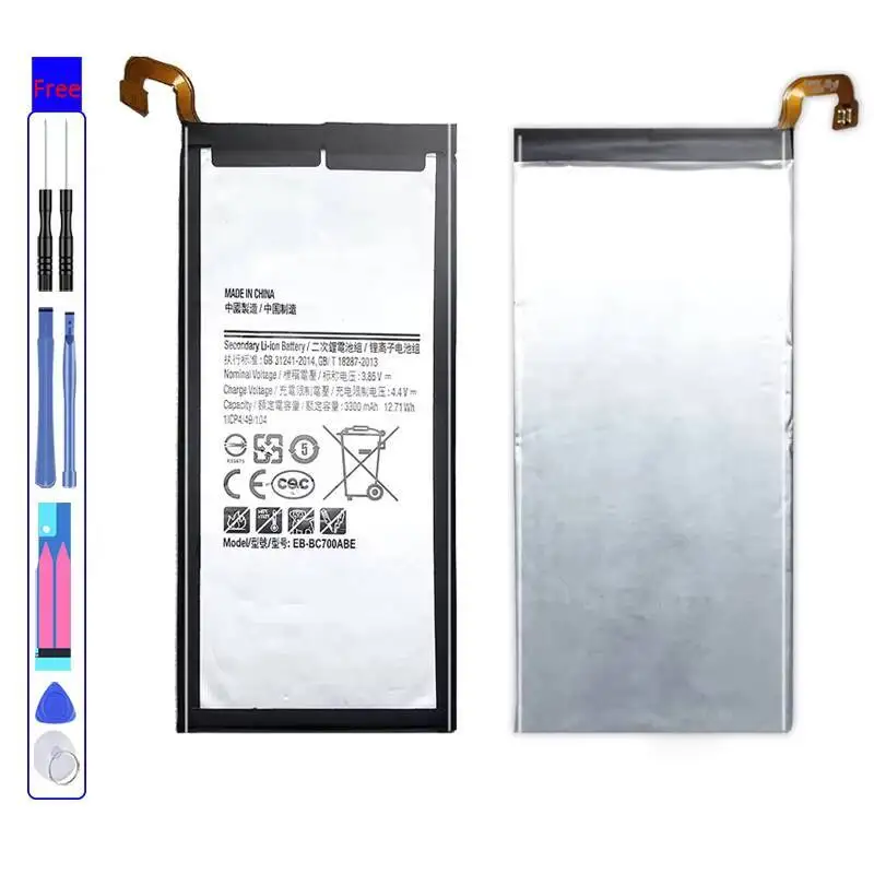 Mobile Phone Battery EB-BC700ABE 3300Mah For Samsung Galaxy C7 SM-C7010 Duos C7018 Pro SM-C701F DS TD-Lte SM-C7000
Mobile Phone Battery EB-BC700ABE 3300Mah For Samsung Galaxy C7 SM-C7010 Duos C7018 Pro SM-C701F DS TD-Lte SM-C7000