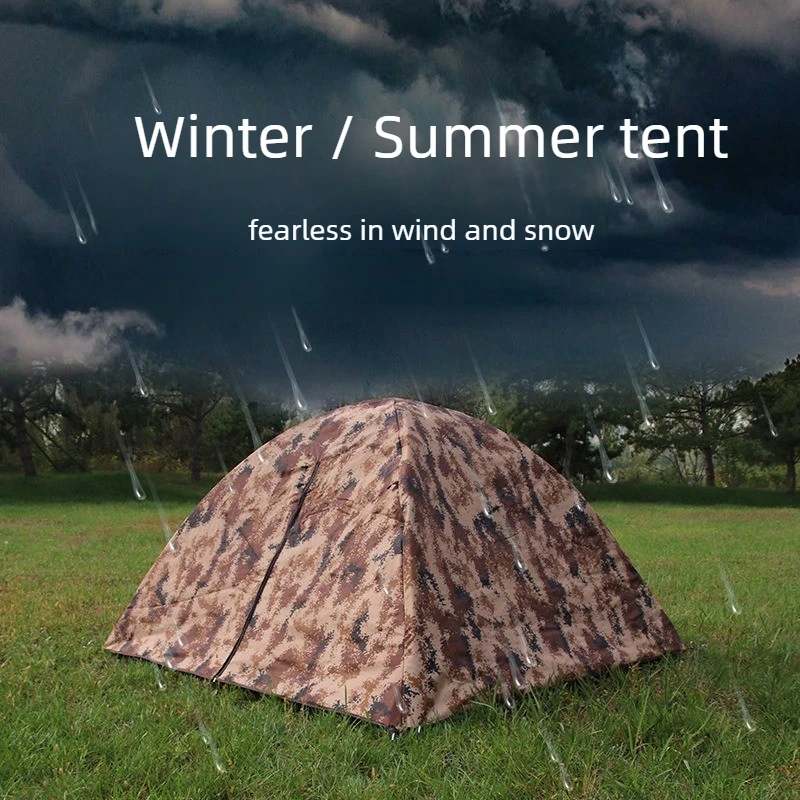 Overnight Single Trekking Tent Outdoor Thickened Rainproof Double-layer Sunshade Folding Tents Portable Camping Supplies
Overnight Single Trekking Tent Outdoor Thickened Rainproof Double-layer Sunshade Folding Tents Portable Camping Supplies